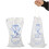 Plastispåsar 8 lb/10 lb/20 lb med dragsnöre, 10 plastispåsar för isförvaring 7
