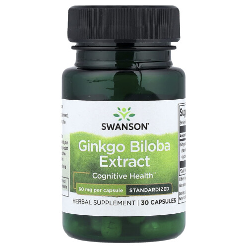 Ginkgo Biloba Extract, 60mg - 30 caps