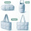 Τσάντα Puffer Tote για γυναίκες, μεγάλη καπιτονέ τσάντα Puffy ελαφριά τσάντα Satchel για 4