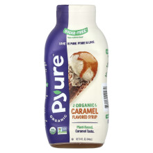 Pyure, Jarabe de Caramelo Orgánico con Sabor a Caramelo, Keto, 0 Azúcar, 14 fl oz (414 ml)