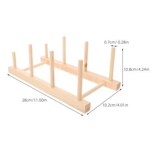 Garnrollenhalter aus Holz – 1 Stück 1