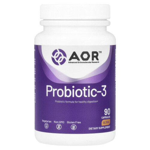 Advanced Orthomolecular Research AOR, Προβιοτικό 3, 90 Βιολογικά Φύλλα