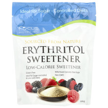 Edulcorante Eritritol, Edulcorante con Poco Calorías, 1 lb. (454 g)