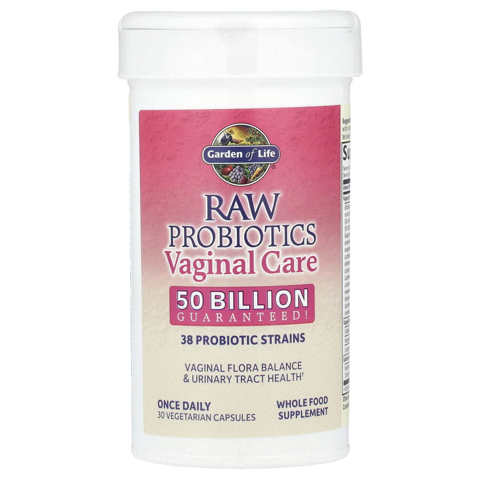 Garden Of Life Raw Probiotics For Women - 50 Billion Cfu & 38 Strains - 30 Veg Caps