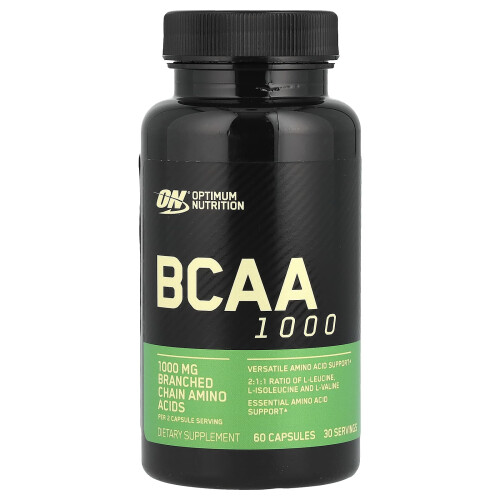 Optimum Nutrition Optimum Nutrition, BCAA 1000, 1.000 mg, 60 Capsule (500 mg per Capsule)