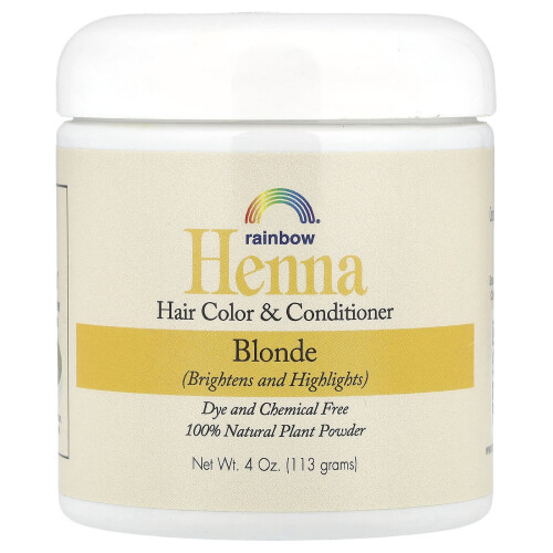 Rainbow Research, Χέννα, Χρώμα Μαλλιών και Κοντιόνερ, Blonde, 4 oz (113 g)