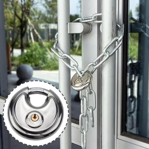 Cadenas rond en acier inoxydable 90 mm 1