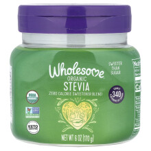 Wholesome Sweeteners, Estevia Orgánica, 6 oz (170 g)