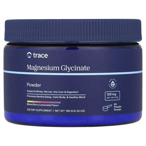 Trace Minerals Æ, Μαγνήσιο Γλυκινάτης Πώδες, Mixed Berry Lemonade, 6.35 oz (180 g)