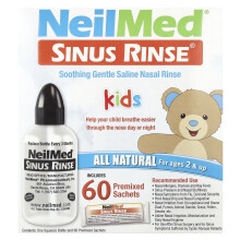 NeilMed, Detská, Rýmový mydlinka, Vek 2+, 60 Premixed Packov