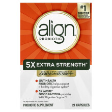Align Probiotics, 24/7 Digestive Support, Probiotic Supplement, Extra Strength, 21 Capsules