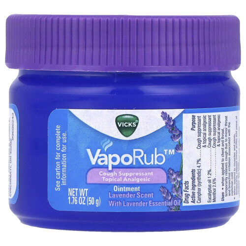 Vicks Vicks, Βάπτισμα Βάπτου, Κρέμα, Λεβάντα, 1.76 oz (50 g)