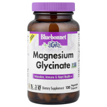 Bluebonnet Nutrition, Magnézium-Glicinát, 120 Zöldséglemezek (100 mg per Levegő)