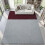 Grey and Red Memory Foam Rug 4x6 ft Non-Slip 3