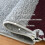 Grey and Red Memory Foam Rug 4x6 ft Non-Slip 4