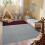 Grey and Red Memory Foam Rug 4x6 ft Non-Slip 6