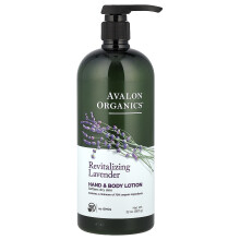 Avalon Organics, Käsi- ja Ruumiin Voite, Elämäntaitova Laventeli, 32 oz (907 g)