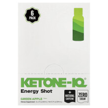 Ketone-IQ, Energia de Alta Performance, Maçã Verde, 6 Embalagens, 2 fl oz (59 ml) Cada