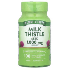 Nature's Truth, Milchdistel-Samen-Extrakt, 1.000 mg, 100 Schnell-Entlade-Kapseln