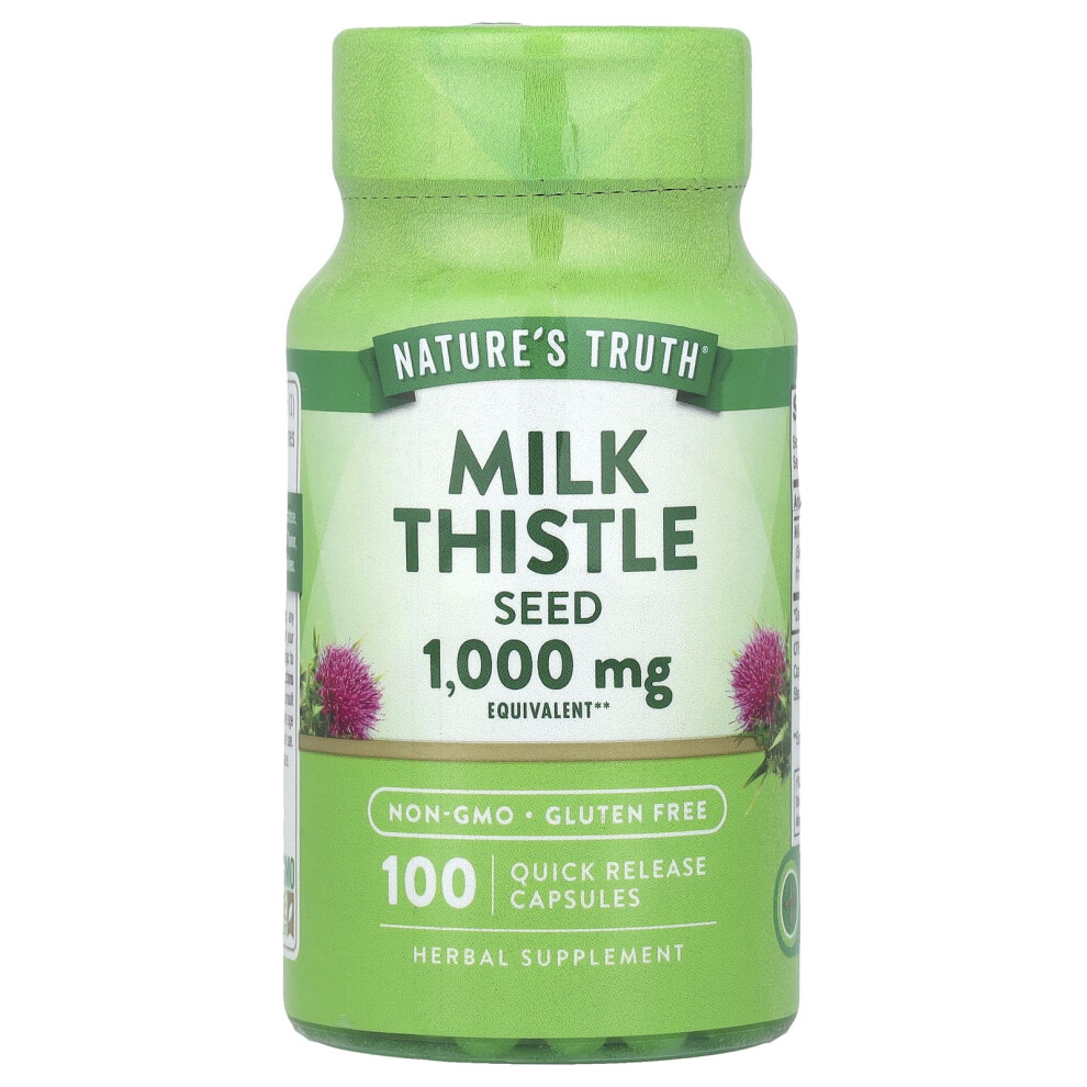 Nature's Truth , Milk Thistle Seed Extract, 1,000 Mg, 100 Quick Release Capsules