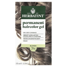 Permanent Haircolor Gel från Herbatint, 7N Blonde, 5,75 fl oz (170 ml)