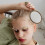 Vintage handheld makeup mirror with embossed flower design 4