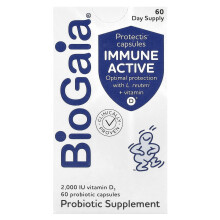 BioGaia, Immune Active, Protectis Capsules, 2,000 IU, 60 Probiotic Capsules
