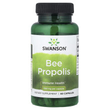 Swanson Bee Propolis 550 Mg, 60 Capsules