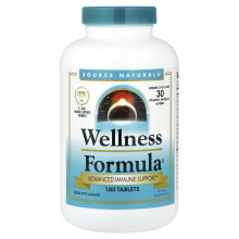 Source Naturals, Wellness Formula, Advanced Immune Support, 180 Tablets