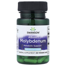 Swanson, Albion Molybdenum, 400 mcg, 60 Veggie Caps