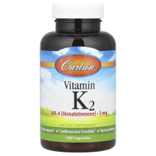 Carlson, Vitamin K2, 5 mg, 180 Kapiúľ