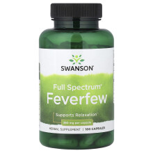 Swanson, Vollspektrum-Fieberdorn, 380 mg, 100 Kapseln