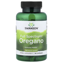 Swanson, Fullspektrum Oregano, 450 mg, 90 Kapslar