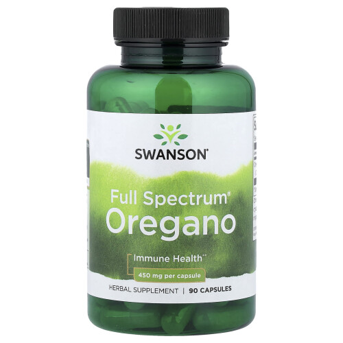 Swanson, Πλήρης Αスペκτρο Ορεγανό, 450 mg, 90 Capsules