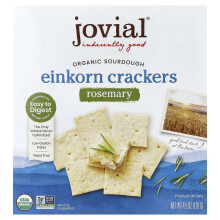 Jovial, Organické Einkornové Chlebíčky, Rozmarín, 4,5 oz (128 g)