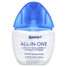 Rohto, Koelende Oogdruppels, ijs, alles-in-één, 0,4 fl oz (13 ml)