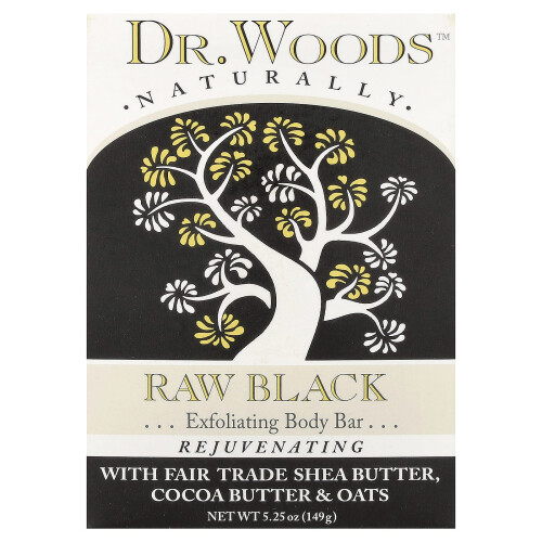 Dr. Woods, Tělový blok, Černá, 5,25 oz (149 g)