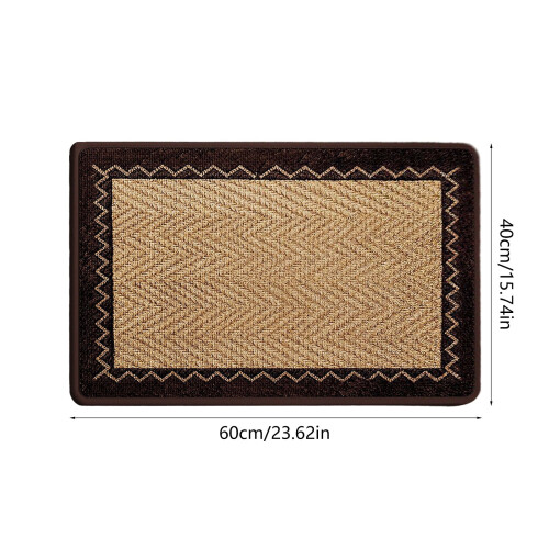 Tapete antiderrapante para banheiro em linho, 60 x 40 cm (24 x 16 polegadas) 2