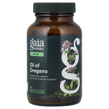 Gaia Herbs, Óleo de Oregano, 120 Liquid Phyto-Caps (230 mg por cápsula)