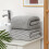 Serviette de bain en microfibre grise 55" x 27,5" 5