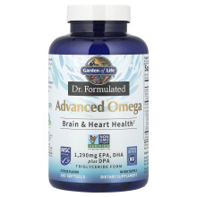Garden of Life, Dr. Formulato, Omega Avanzato, Citrus, 180 Softgels