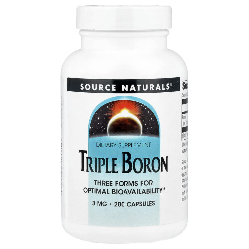 Source Naturals, Τρίπλο Βόριο, 3 mg, 200 Φύλλα