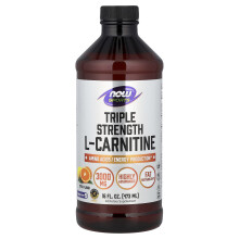 NOW Foods, Sport, L-Karnitin, Trippel Styrka, Citrus, 16 fl oz (473 ml)