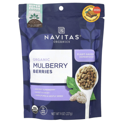 Bayas de Moras Orgánicas Navitas, 8 oz (227 g)