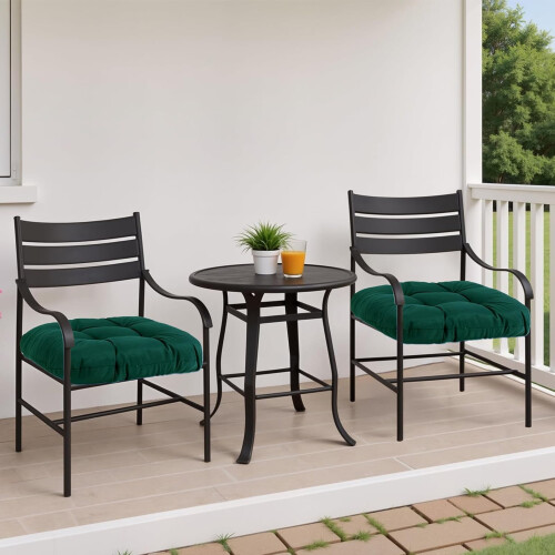 2-pack dynor till utomhusstolar, 45 x 45 cm, tuftade 2