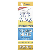 Natural Path Silver Wings, Colloidal Silver, 500 PPM, 2 fl oz (60 ml)