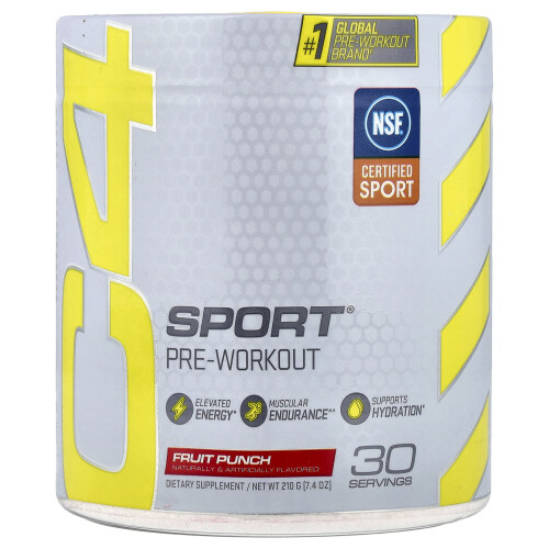 Cellucor, C4 Sport, Προ-Εργασία, Φρούτα Πονγκ, 7.4 oz (210 g)