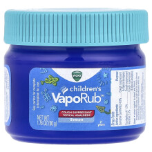 Vicks, VapoRub para Crianças, Pomada, Supressor de Tosse, 2+ Anos, 1,76 oz (50 g)