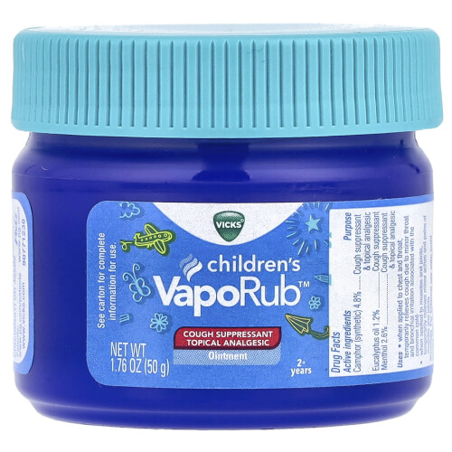 Vicks Βίκς, Παιδιά Βάπωσης, Ούλους, Αντιμετώπιση Σπασμού, 2+ Χρόνια, 1.76 oz (50 g)