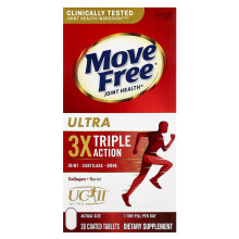Schiff, Move Free Joint Health, Ultra, Trójakcja, 30 tabletek z warstwą